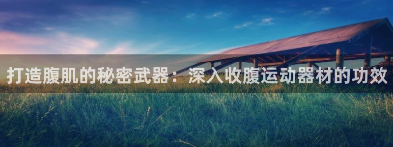 德国意昂3集团：打造腹肌的秘密武器：深入收腹运动器材