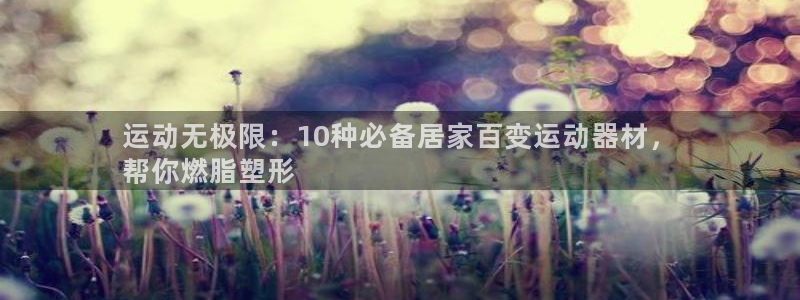 海南意昂体育3：运动无极限：10种必备居家百变运动器